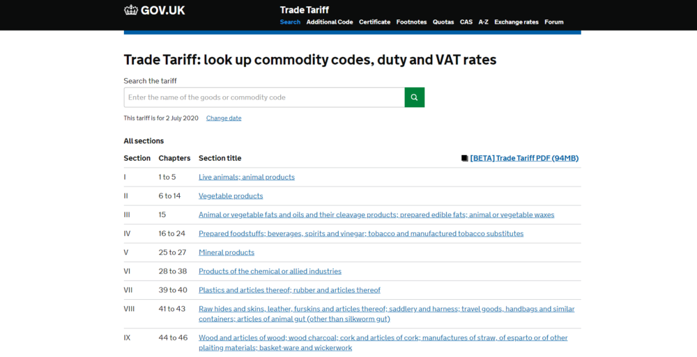 tariff