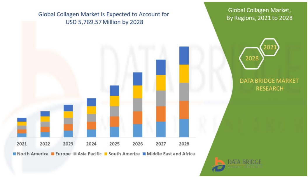 Global collagen market Collagen market graph